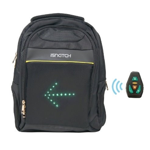 Backpack for 14" to 15" Laptops with LED Directional Indicators iSnatch - LAPTOP CASES BAGS & COVERS - Beattys of Loughrea