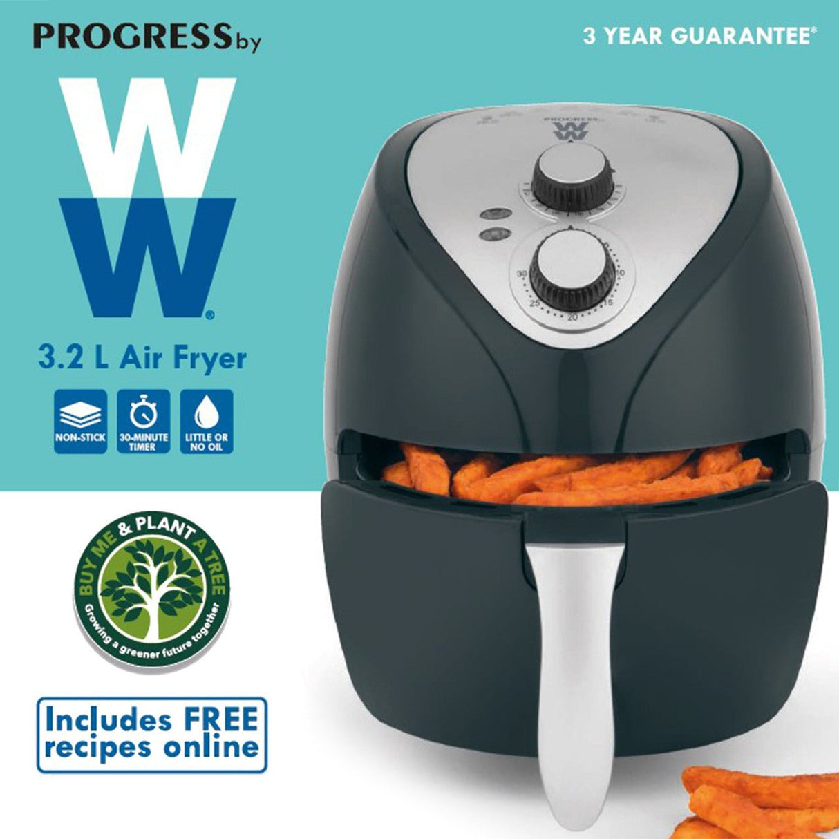 Progress Weight Watchers 3.2 L Air Fryer 1300 W - DEEP FAT FRYERS/ AIR FRYER - Beattys of Loughrea