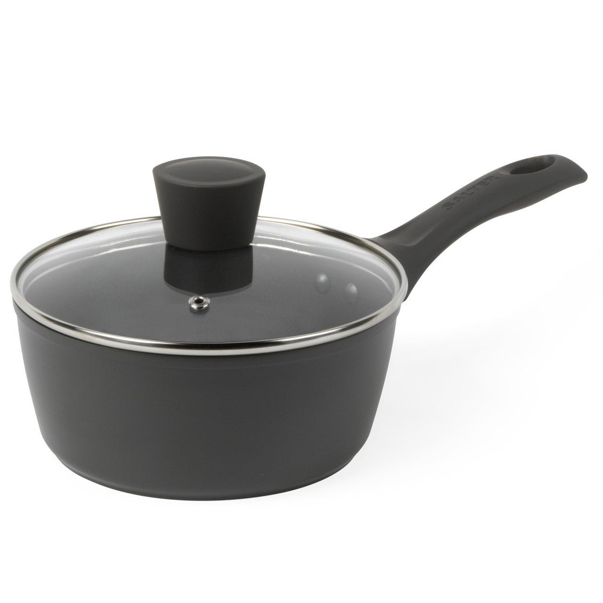 Salter Cosmos Collection 18cm Non-Stick Saucepan - COOKWARE - S/STEEL - Beattys of Loughrea
