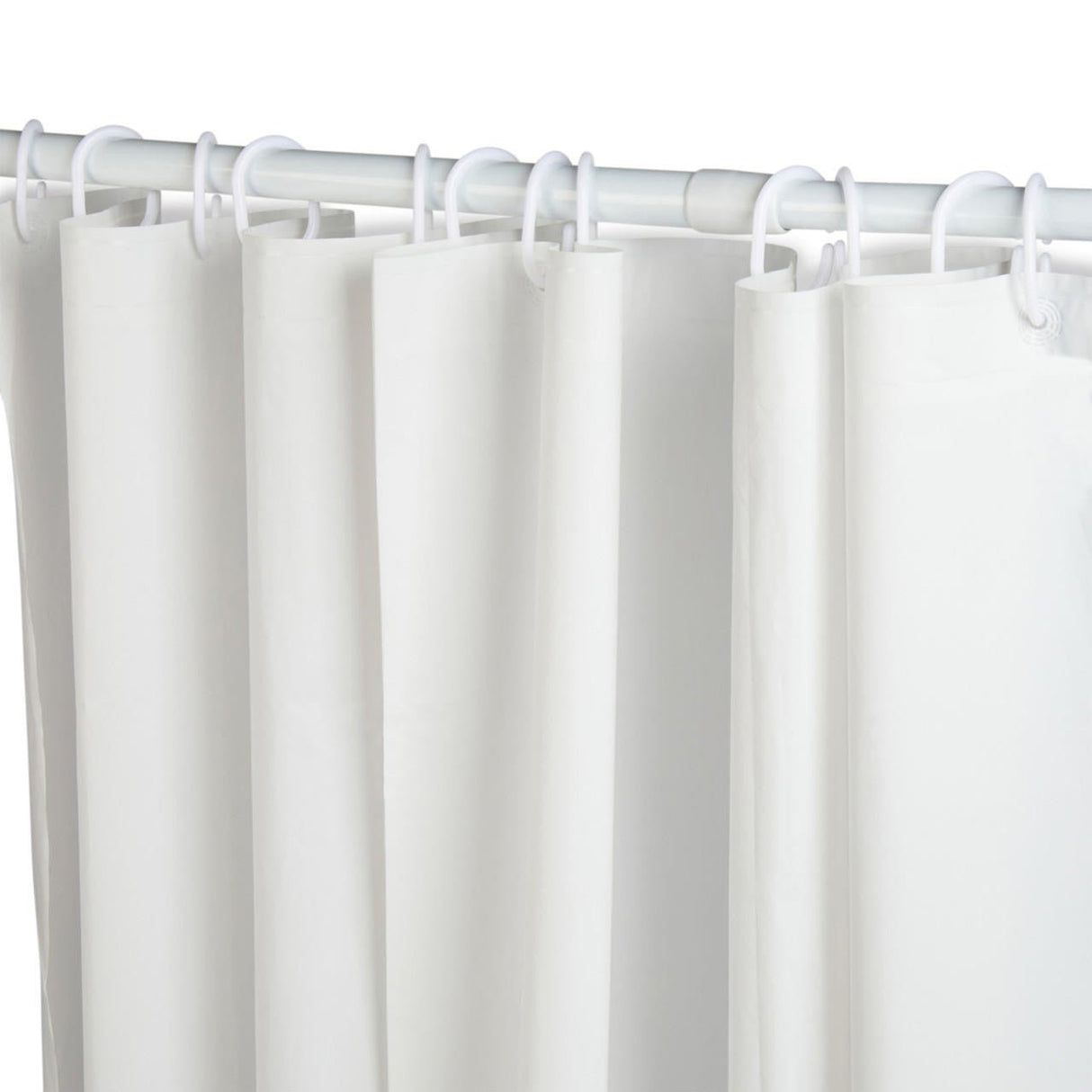 Beldray Antibac Shower Curtain White - SHOWER CURTAIN & CLIPS - Beattys of Loughrea