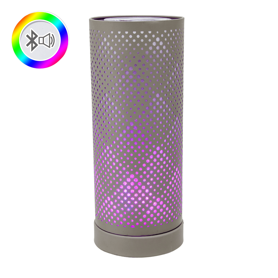 Grey Classic Bluetooth Speaker LED Aroma Lamp - SPEAKERS HIFI MP3 PC - Beattys of Loughrea