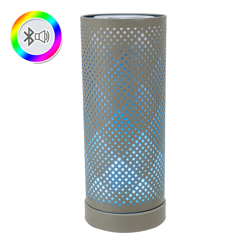 Grey Classic Bluetooth Speaker LED Aroma Lamp - SPEAKERS HIFI MP3 PC - Beattys of Loughrea
