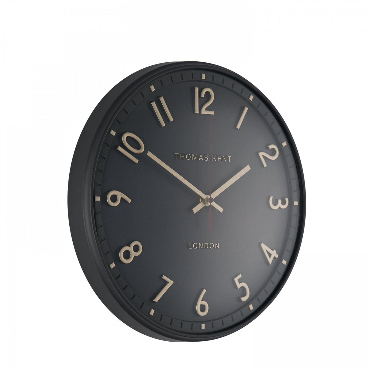 Thomas Kent 14" Tresco Wall Clock Charcoal - CLOCKS - Beattys of Loughrea