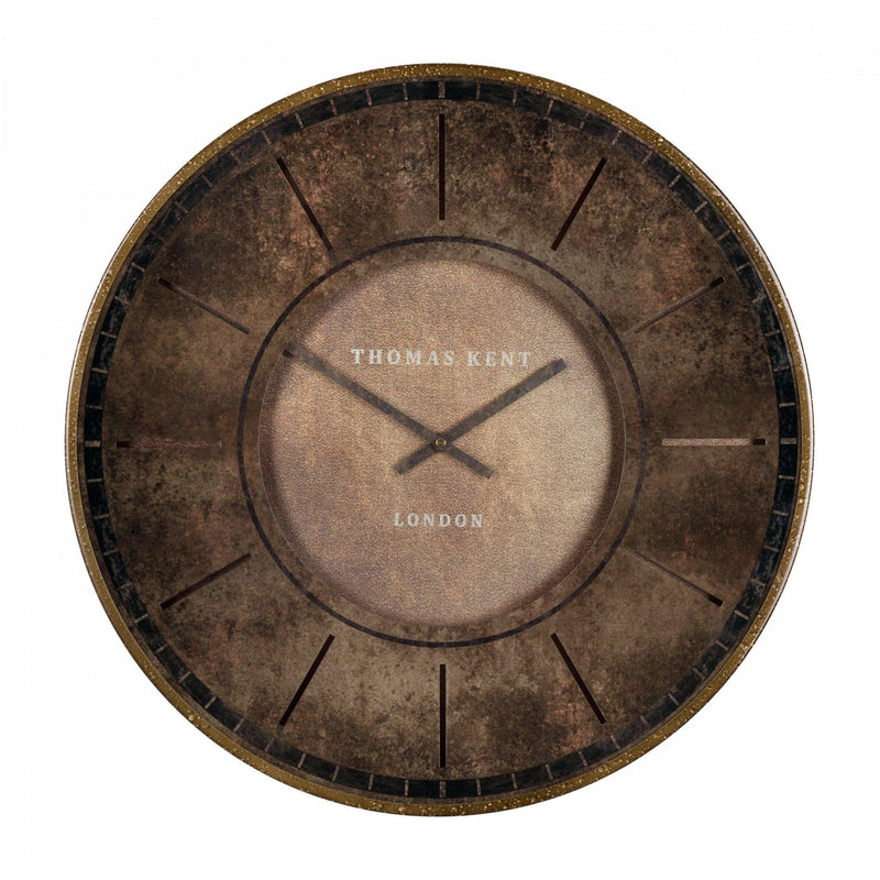 Thomas Kent 21" Florentine Wall Clock Leather - CLOCKS - Beattys of Loughrea