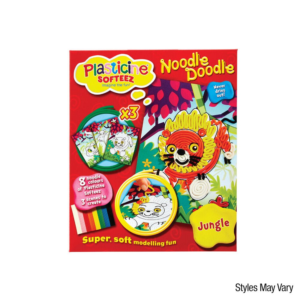 Plasticine Softeez Noodle Doodle Assorted - ART & CRAFT/MAGIC/AIRFIX - Beattys of Loughrea
