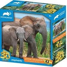 3D Puzzles 63Pce Elephants - JIGSAWS - Beattys of Loughrea