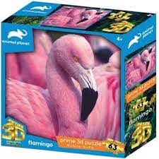 3D Puzzles 63Pce Pink Flamingo - JIGSAWS - Beattys of Loughrea