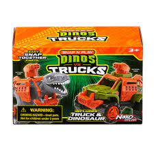 Snap N Play Dinos Vs Trucks - CARS/GARAGE/TRAINS - Beattys of Loughrea