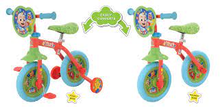 Cocomelon 2In1 10 Inch Training Bike - SKATES/ROLLER BLADES/ACCESSORIES - Beattys of Loughrea