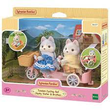 Sylvanians Tandem Cycling Set Husky Sister & Brother - SYLVANIAN / BEANIE BABIES - Beattys of Loughrea