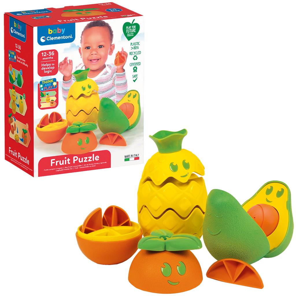 Baby Clementoni Baby Fruit Puzzle Stacker - BABY TOYS - Beattys of Loughrea