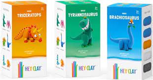 Hey Clay Dinos Claymates Assortment - ART & CRAFT/MAGIC/AIRFIX - Beattys of Loughrea