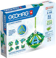 Geomag Classic Panels - 52 Pcs - 100% Recycled Plastic - CONSTRUCTION - LEGO/KNEX ETC - Beattys of Loughrea
