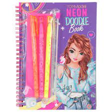 Topmodel Neon Doodle Book With Neon Pen Set - BOOKS - Beattys of Loughrea