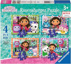Gabbys Dollhouse 4 In A Box Puzzle - JIGSAWS - Beattys of Loughrea