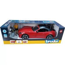 Bruder Roadster With Road Bike & Cyclist - FARMS/TRACTORS/BUILDING - Beattys of Loughrea