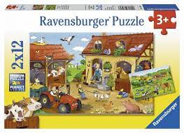 Working On The Farm 2X12Pce Jigsaw Puzzle - Beattys of Loughrea | www.beattys.ie
