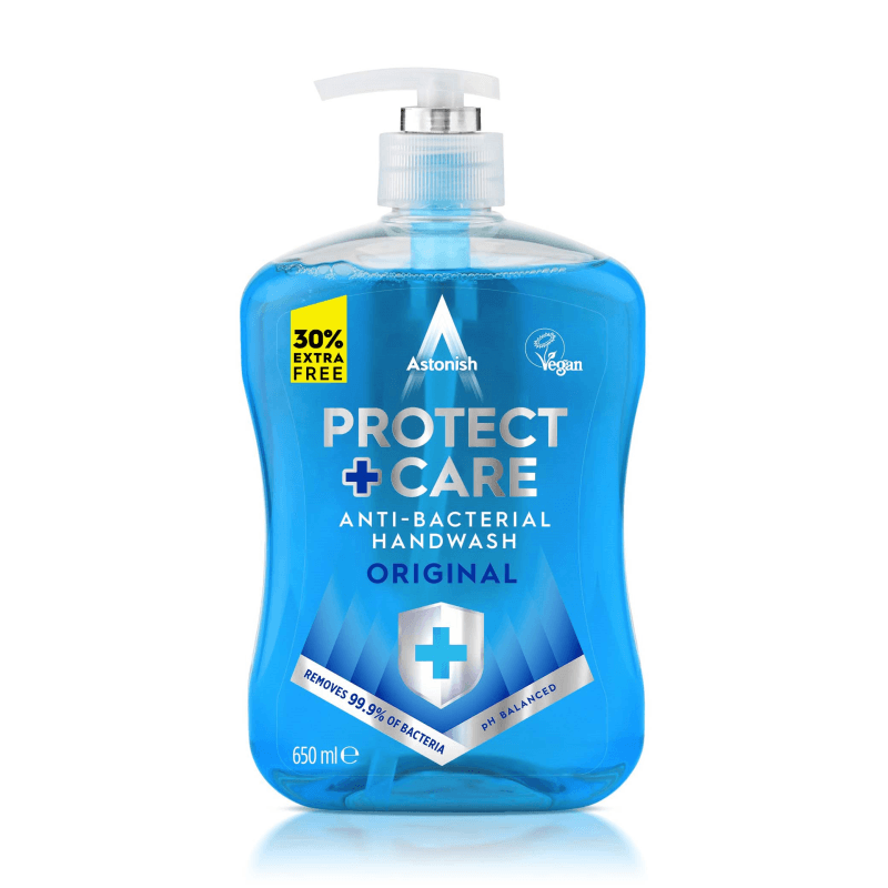 Astonish Protect & Care Liquid Handwash 600ml Original - CLEANING - LIQUID/POWDER CLEANER (1) - Beattys of Loughrea