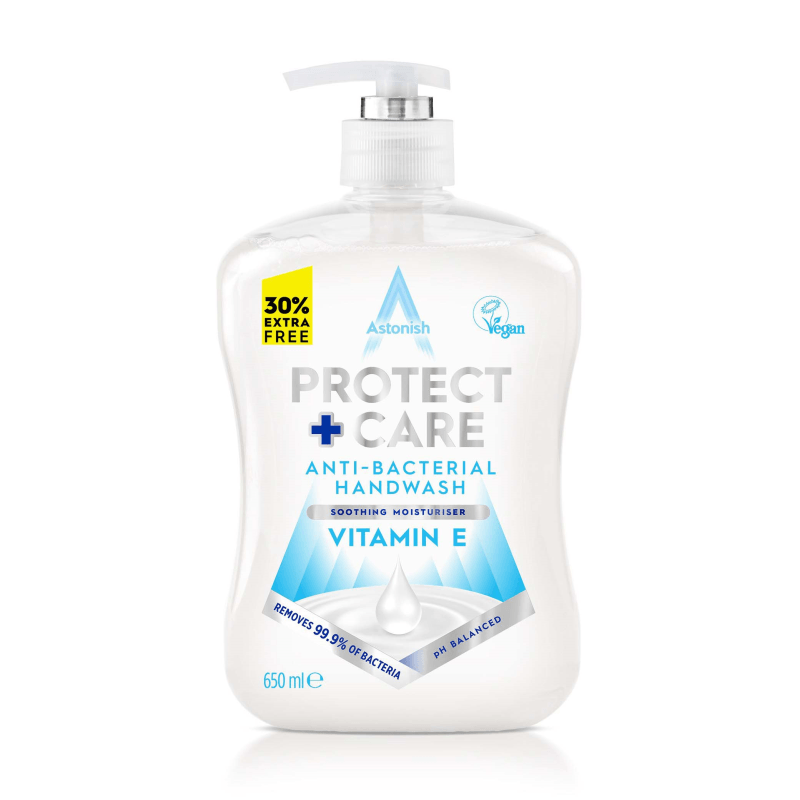 Astonish Protect & Care Liquid Handwash 600ml Vitamin E - CLEANING - LIQUID/POWDER CLEANER (1) - Beattys of Loughrea