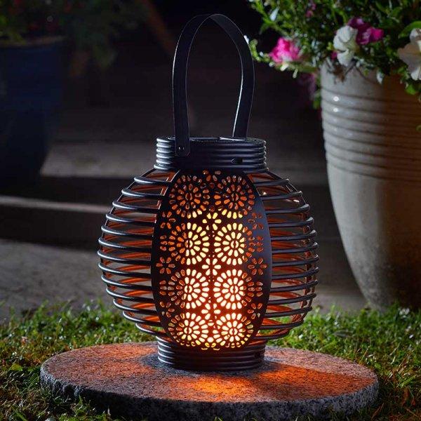 Smart Solar Ferrara Flaming Lantern - SOLAR / GARDEN ORNAMENTS - Beattys of Loughrea