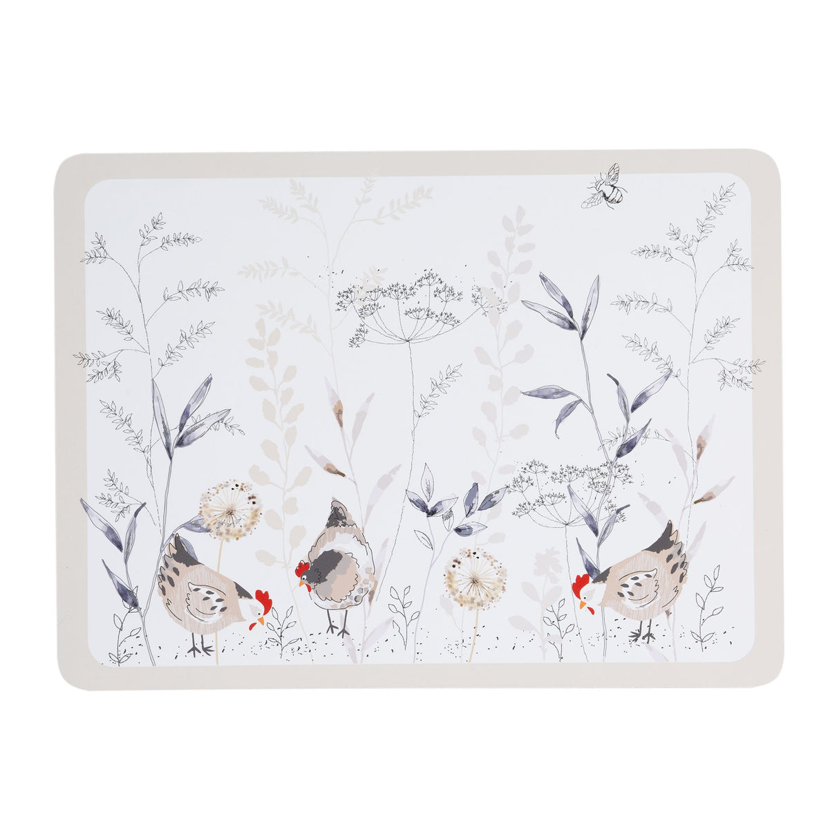 Country Hens Set Of 4 Placemats - Beattys of Loughrea | www.beattys.ie