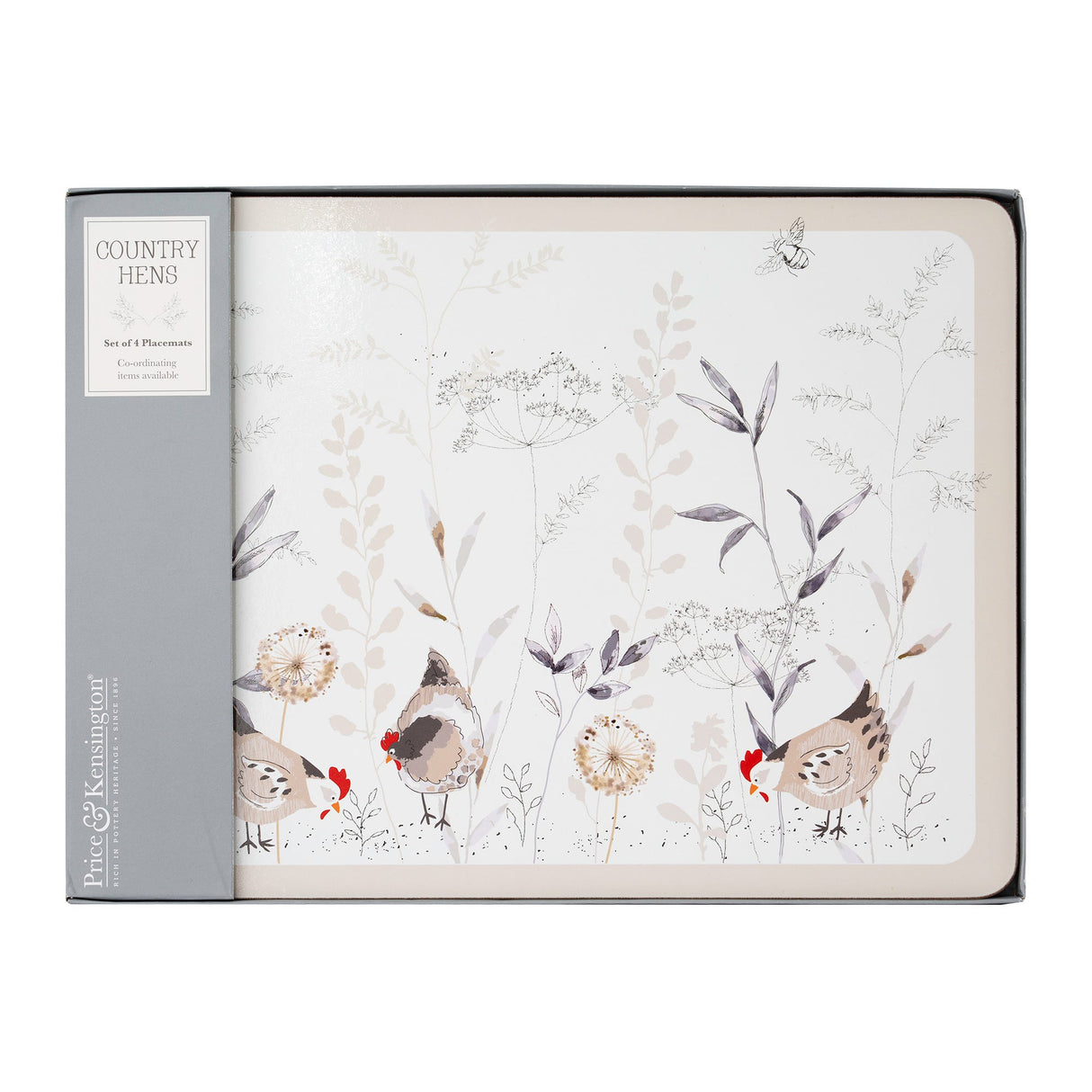 Country Hens Set Of 4 Placemats - Beattys of Loughrea | www.beattys.ie