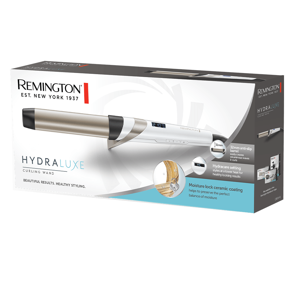 Remington CI89H1 Hydralux Styling Wand 32Mm - CURLERS/CRIMPERS/STRAIGHTENERS - Beattys of Loughrea