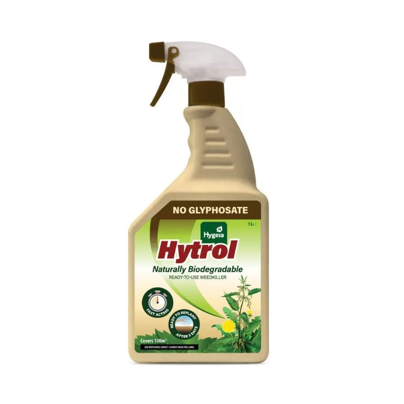 Hygeia Hytrol All Natural Weed & Mosskiller Ready to Use - 1L - WEEDKILLER - Beattys of Loughrea