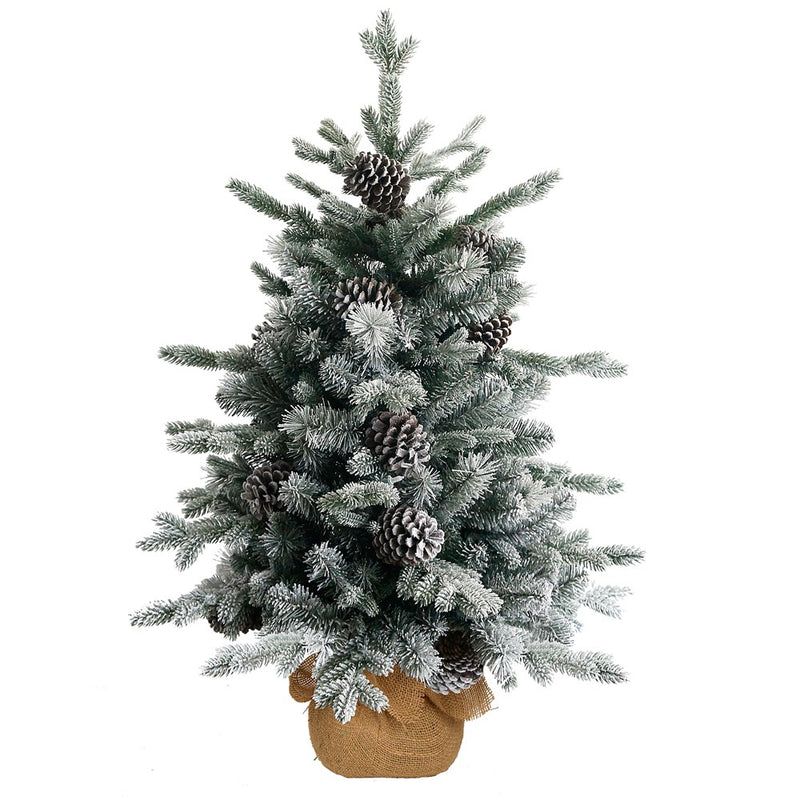 3ft National Tree Company Snowy Dorchester Pine Miniature Christmas Tree - 90cm - XMAS TREE ARTIFICIAL - Beattys of Loughrea