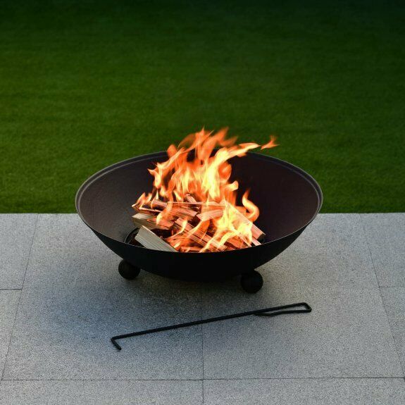 Round Firepit Bowl 57cm - BBQ - CHARCOAL - Beattys of Loughrea