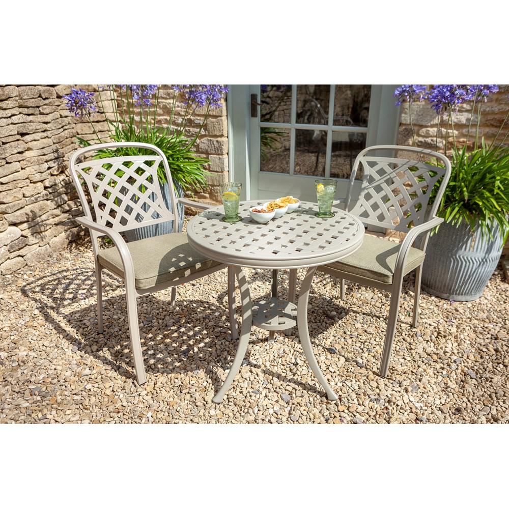 Berkeley 2 Seater Cast Aluminium Bistro Set - BISTRO SET 2 PERSON - Beattys of Loughrea