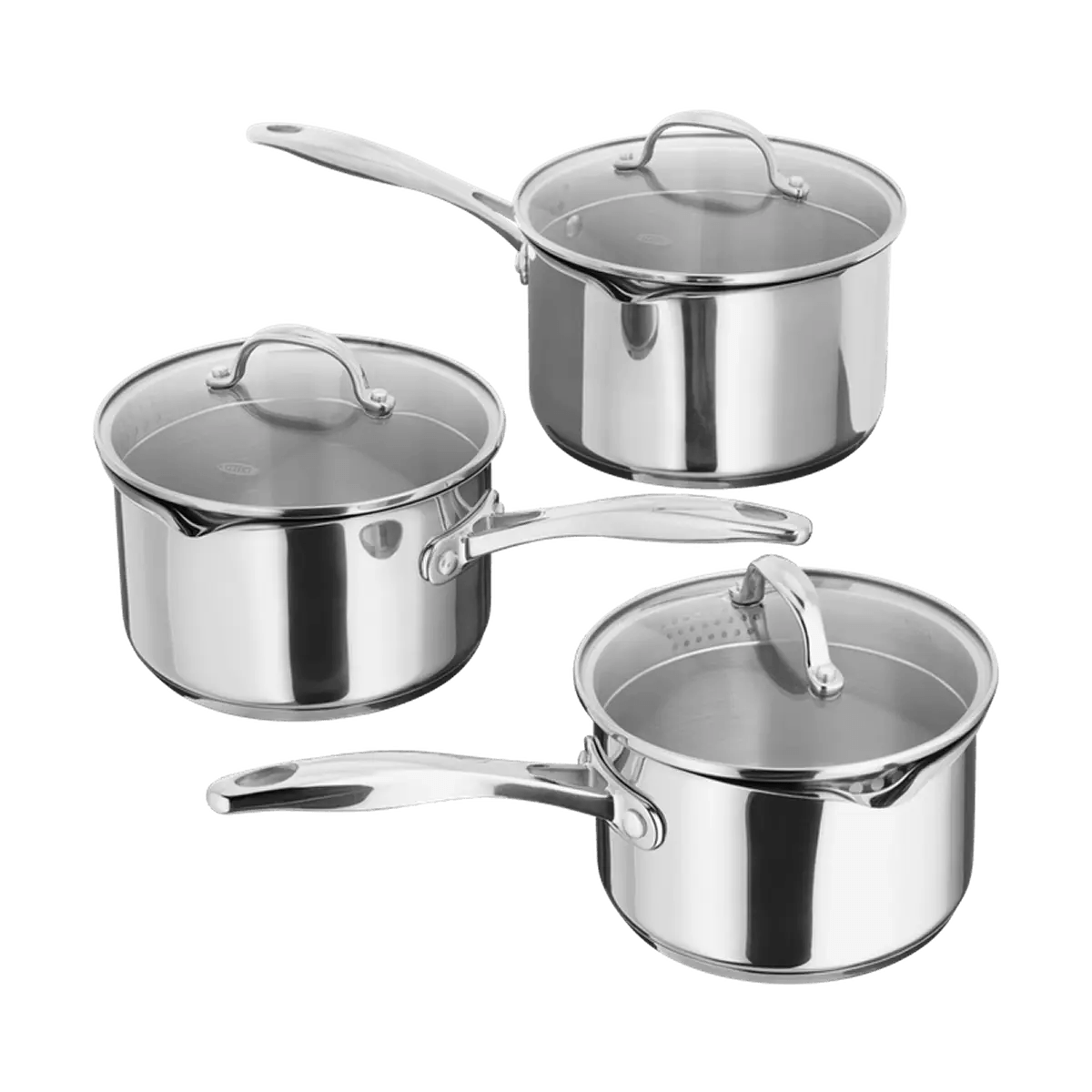 Stellar S7A1D 7000 3 Piece Draining Saucepan Set - GENERAL COOKWARE - Beattys of Loughrea