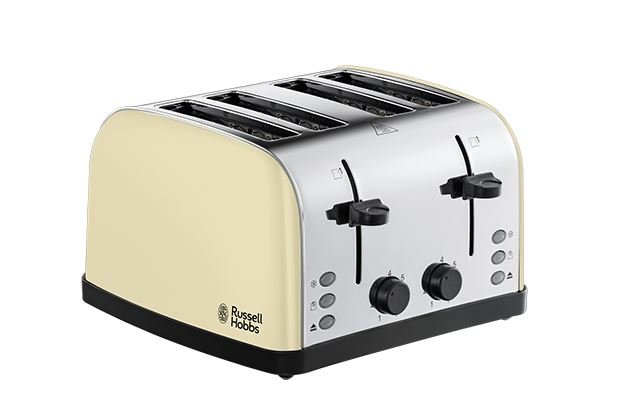 Russell Hobbs- 28363 I Stainless Steel Toaster - Cream - TOASTERS - Beattys of Loughrea