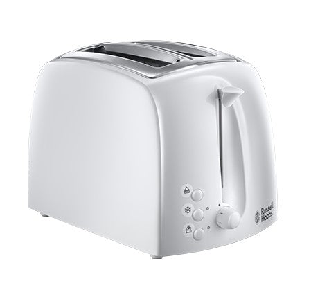 Russell Hobbs - 21640 I Textures 2 Slice White Plastic Toaster - TOASTERS - Beattys of Loughrea