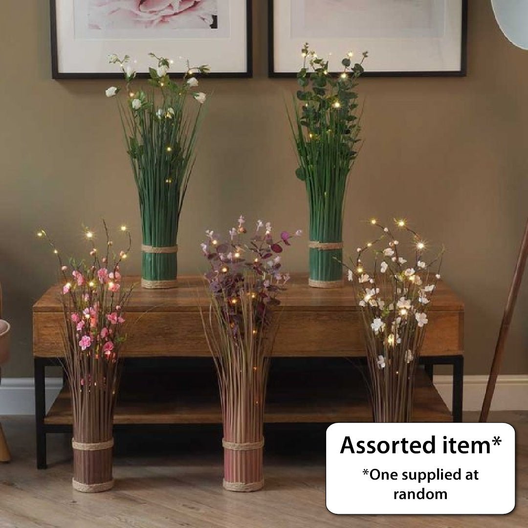 Faux Bouquet - In-Lit Spring Blossom - POTTED PLANTS - DRY ORNAMENTAL - Beattys of Loughrea