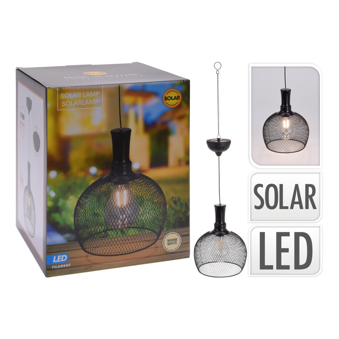 LED Outdoor Solar Pendant Light 18.5cm - SOLAR / GARDEN ORNAMENTS - Beattys of Loughrea
