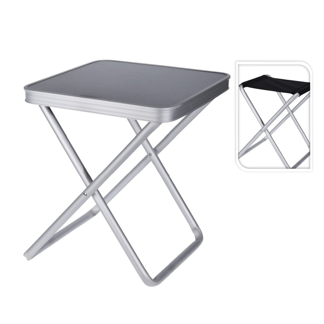 Folding Stool with Table Top - SINGLE GARDEN TABLE - Beattys of Loughrea