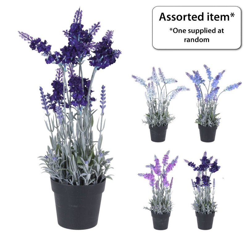 Artificial Lavender in Pot 40cm - POTTED PLANTS - DRY ORNAMENTAL - Beattys of Loughrea