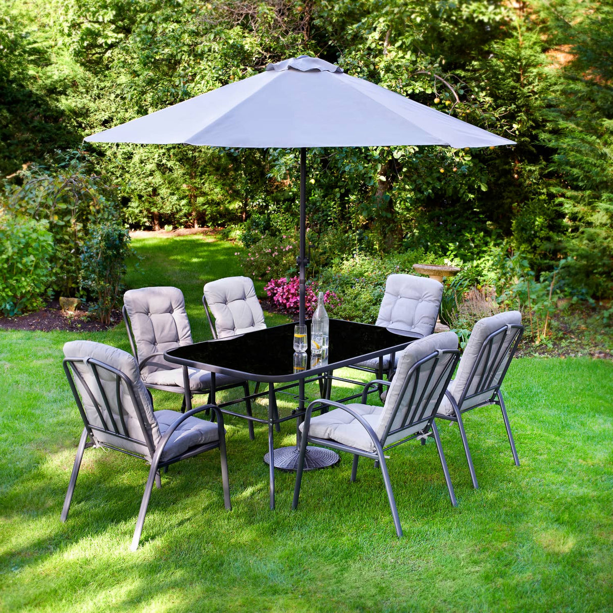 Madison 8 Piece Deluxe Garden Furniture Set - METAL GDN FURN SET 4+ SEATS - Beattys of Loughrea