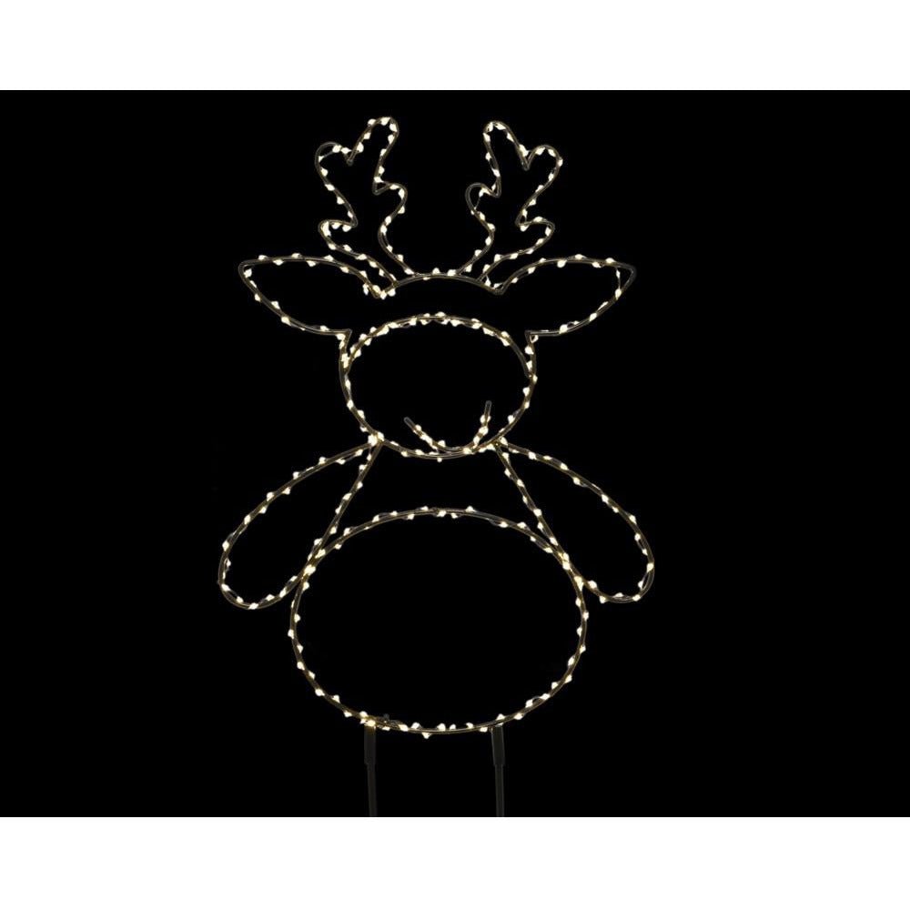 Micro LED Reindeer Stake - 47cm - Warm White - XMAS LIGHTED OUTDOOR DECOS - Beattys of Loughrea