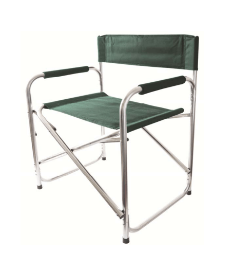 Alumium Director's Chair Green - SINGLE GARDEN BENCH/ CHAIR - Beattys of Loughrea
