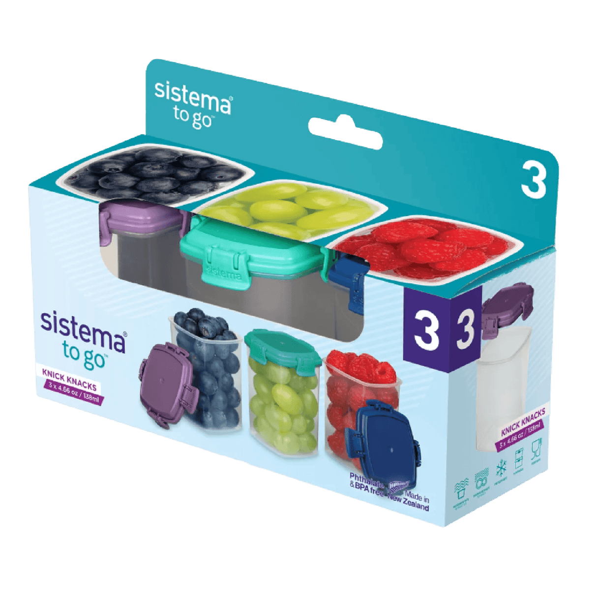 Sistema To Go Knick Knack Pack 138ml Snack Pot - PLASTICS - STORAGE LUNCH BOX BEAKER - Beattys of Loughrea
