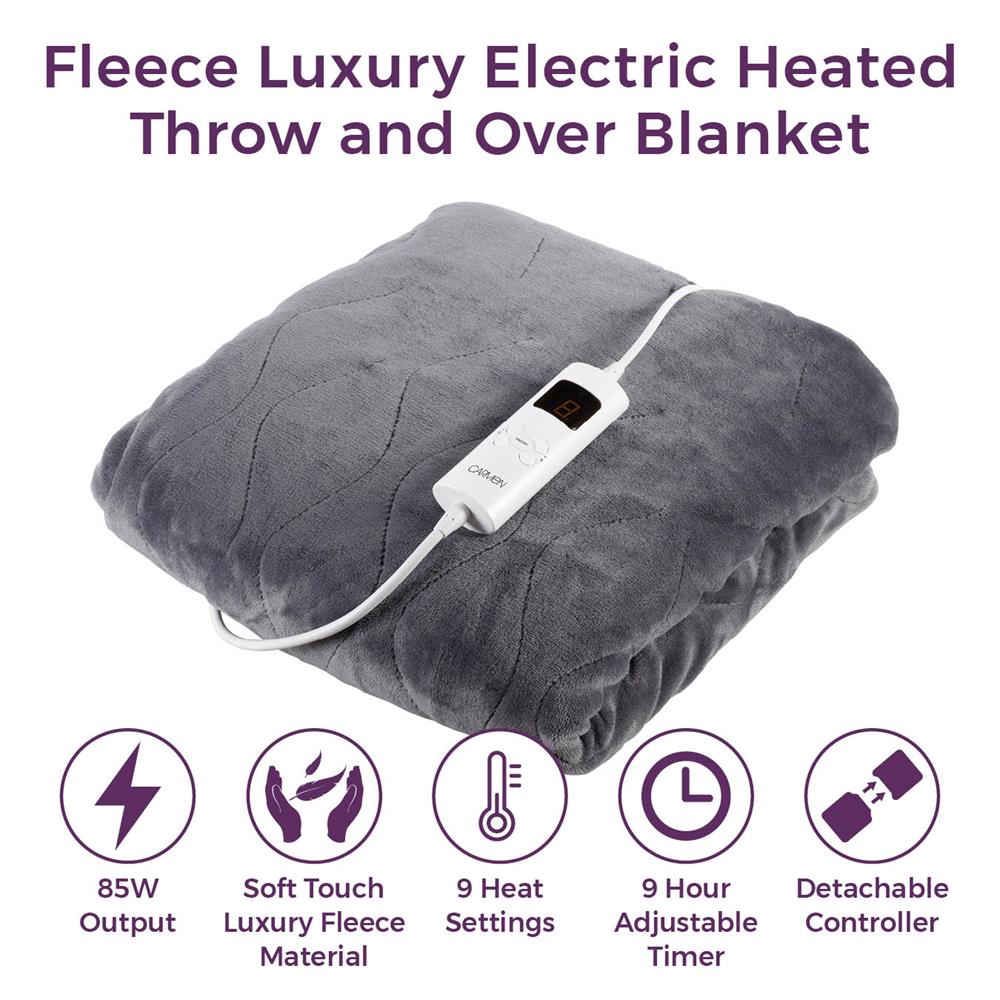 Carmen Luxury Electric Heated Throw - ELEC BLANKET OVER - Beattys of Loughrea