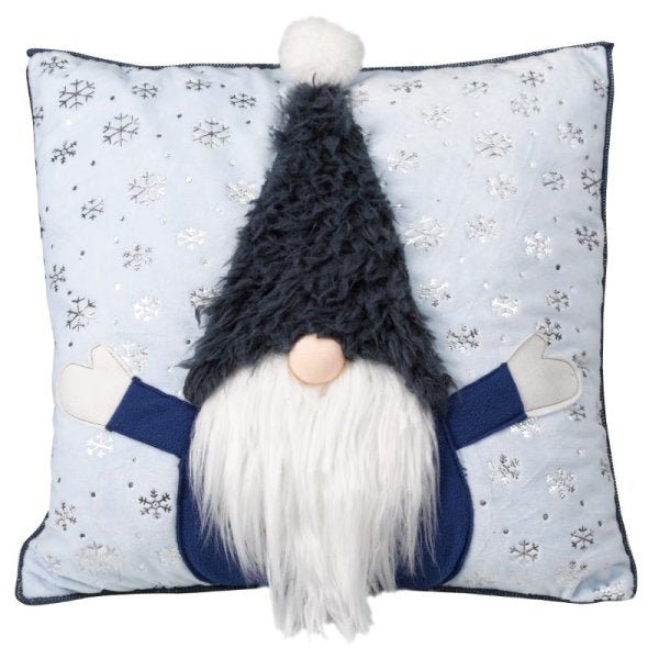 Super Furry Gonk Cushion - Blue - CUSHIONS/COVERS - Beattys of Loughrea