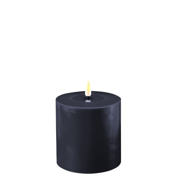Deluxe HomeArt Royal Blue LED Candle 10 x 10 cm - BATTERY LED CANDLES - Beattys of Loughrea