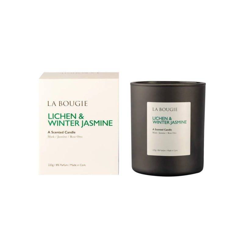 La Bougie Lichen & Winter Jasmine Candle 220g - CANDLES - Beattys of Loughrea