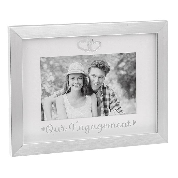 Our Engagement 6" x 4" Photo Frame - PHOTO FRAMES - PLATED, GILT, STONE - Beattys of Loughrea