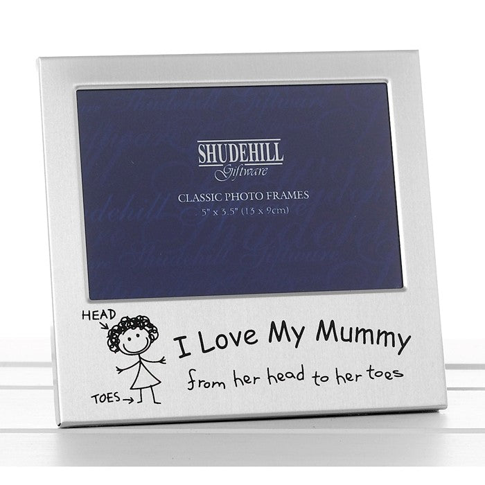 I Love My Mummy 5" x 3.5" Photo Frame - PHOTO FRAMES - PLATED, GILT, STONE - Beattys of Loughrea
