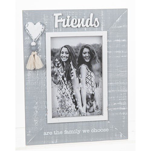 Cool Grey Tassel Photo Frame Friends - PHOTO FRAMES - PLATED, GILT, STONE - Beattys of Loughrea