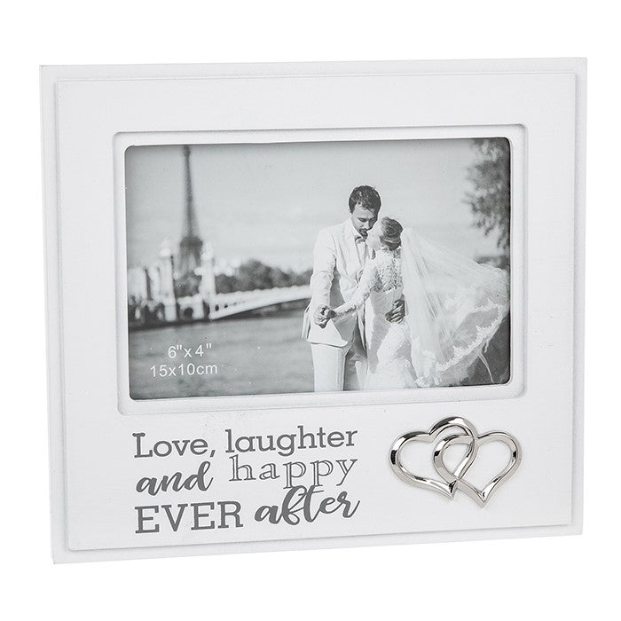 Fond Words Wedding Photo Frame 6” x 4” - PHOTO FRAMES - PLATED, GILT, STONE - Beattys of Loughrea